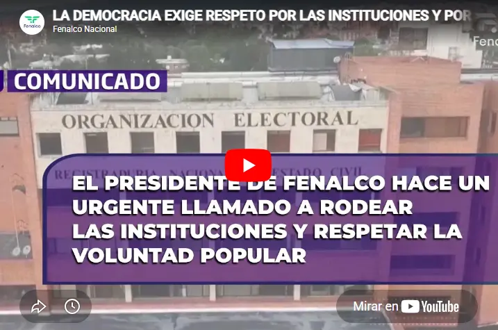 El presidente de fenalco hace un urgente llamado a rodear las ...